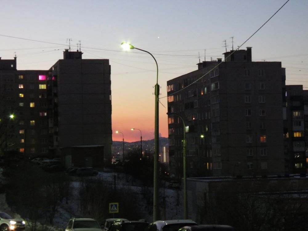 Вот как выглядит полярная ночь в Мурманске