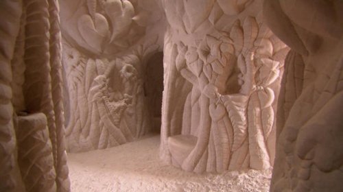 Резные пещеры невероятной красоты в пустыне Нью-Мексико (14 фото)