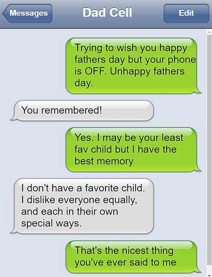 Funny Dad Text