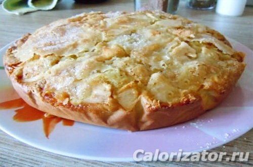 Шарлотка творожная с яблоками Шарлотка творожная с яблоками