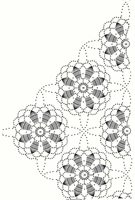 шали накидки спицами крючком из японских журналов схемы