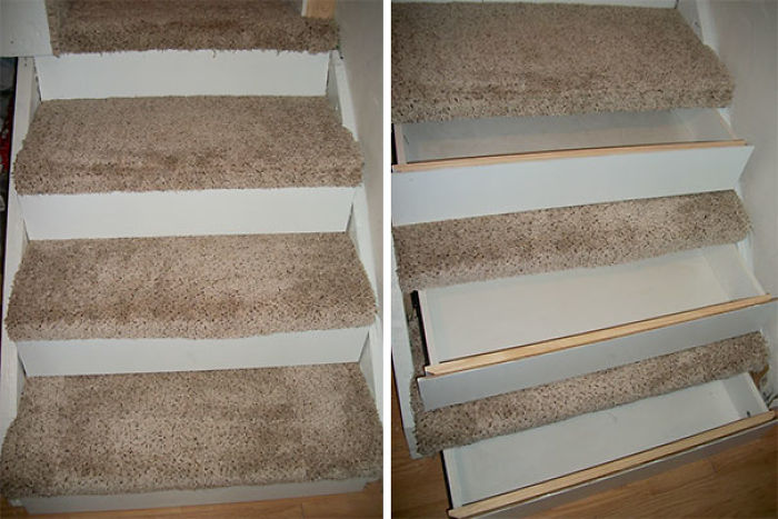 Basement Steps Secret Storage