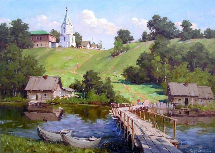 Живописные пейзажи Сергея Крупского