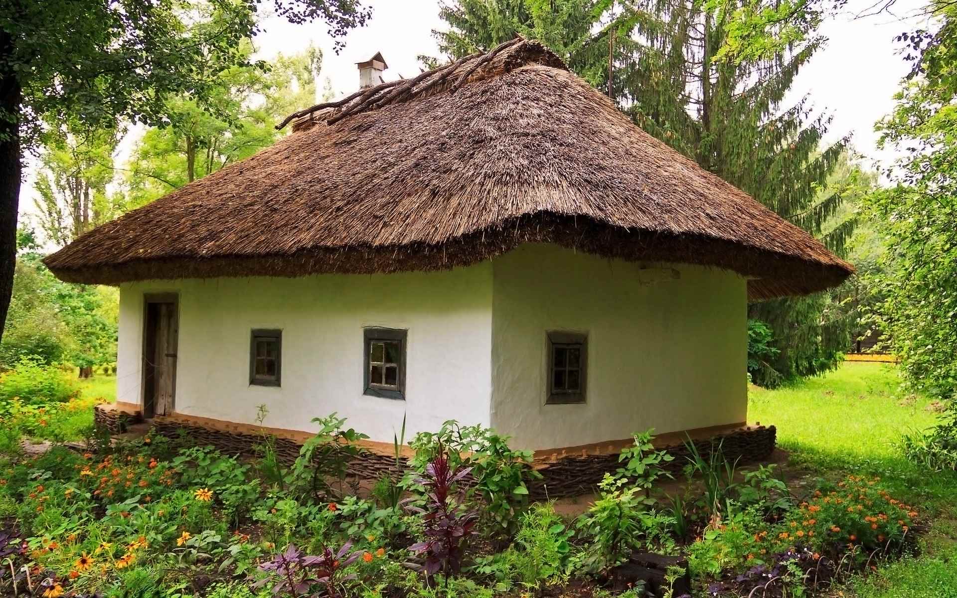 Русская изба. Чем крыли крыши.