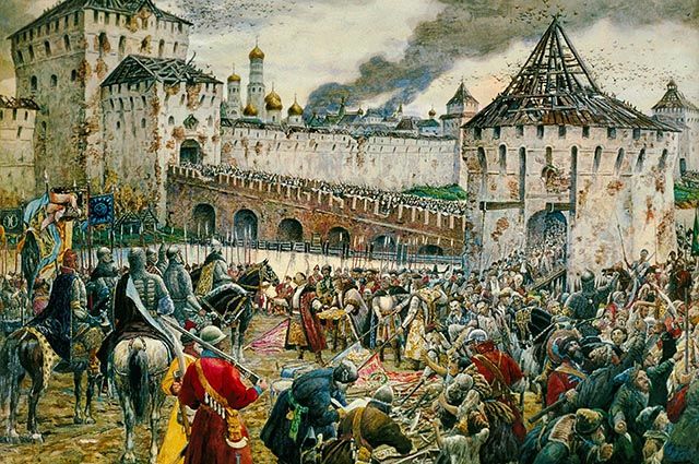 Изгнание польско-литовских интервентов из Кремля.