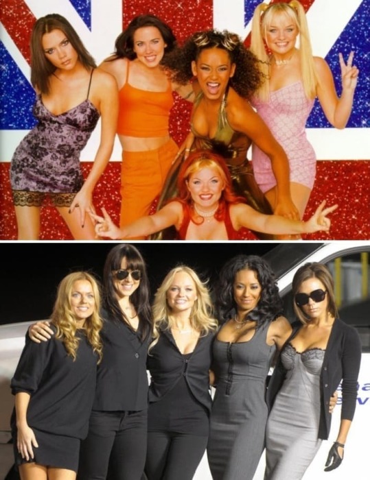 Участницы группы *Spice girls* тогда и сейчас | Фото: fishki.net и vev.ru Участницы группы *Spice girls* тогда и сейчас | Фото: fishki.net и vev.ru