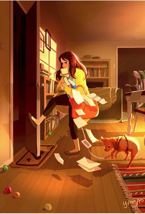 Утро в разгаре. Автор: Yaoyao Ma Van As. Добрые иллюстрации о том, как мало нужно человеку для счастья