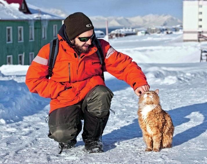 Кеша - единственный кот на норвежском архипелаге Шпицберген