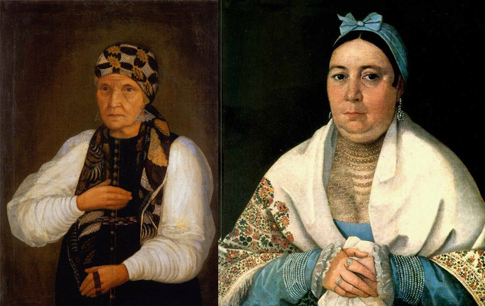 Портрет Н.Сосуновой, жены зимогорского ямщика,неизвестный художник. Н.Д. Мыльников. Портрет Прасковьи Астаповой. Как купцы, старообрядцы и художники-самоучки создали новый жанр в русском искусстве: Купеческий портрет