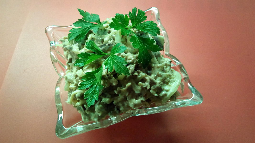 Салат из печени «Изысканное удовольствие»