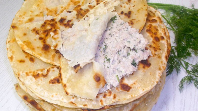 Вкусные лепешки с фаршем, по мотивам таджикского блюда Хомкима видео, еда, кулинария, простой рецепт