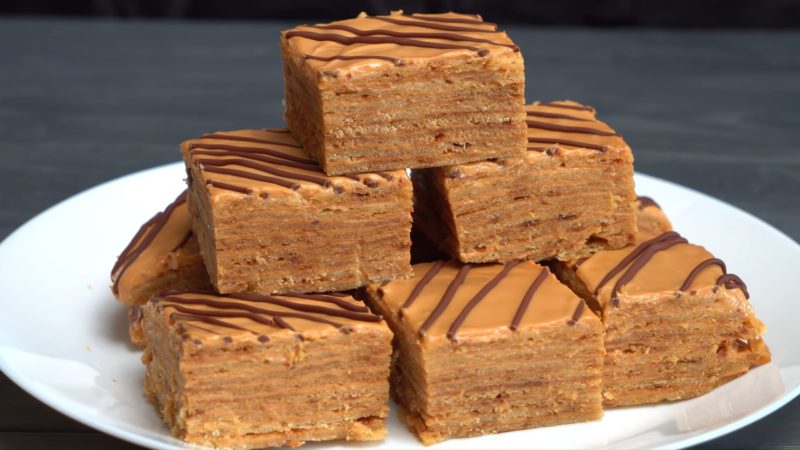 Торт-пирожное к чаю без духовки — проще и вкуснее не бывает