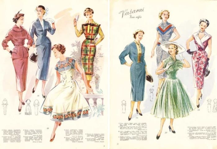 Журнал *Ригас модес*, 1955-1956 гг. | Фото: vintagestory.ru Журнал *Ригас модес*, 1955-1956 гг. | Фото: vintagestory.ru