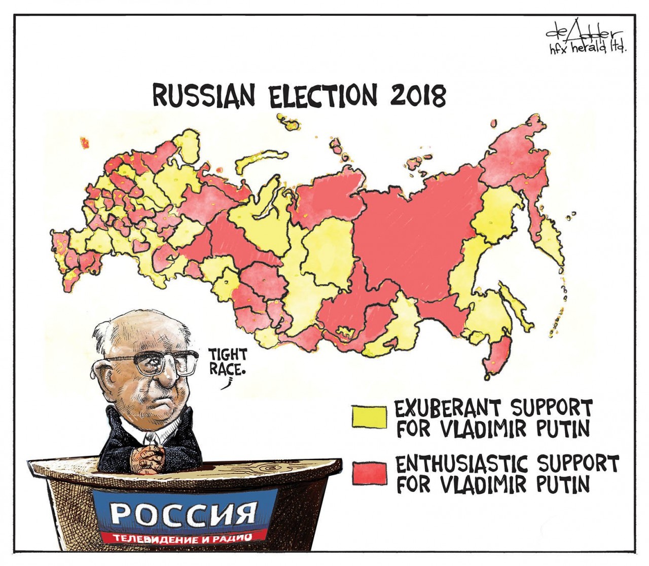 Выборы в России в западной карикатуре Выборы в России в западной карикатуре