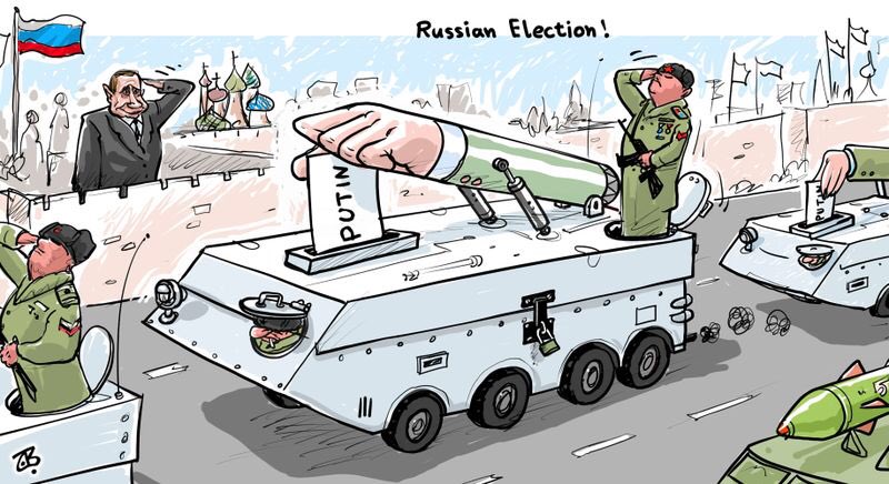 Выборы в России в западной карикатуре Выборы в России в западной карикатуре