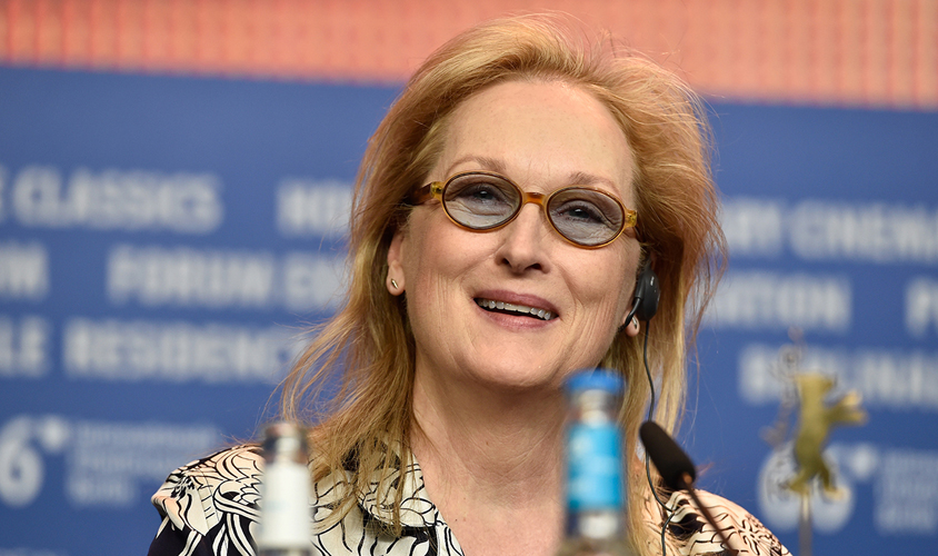 BERLIN, GERMANY - FEBRUARY 11: Meryl Streep attends the International Jury press conference during the 66th Berlin International Film Festival Berlin at the Grand Hyatt Hotel on February 11, 2016 in Berlin, Germany. (Photo by Pascal Le Segretain / Getty Images)