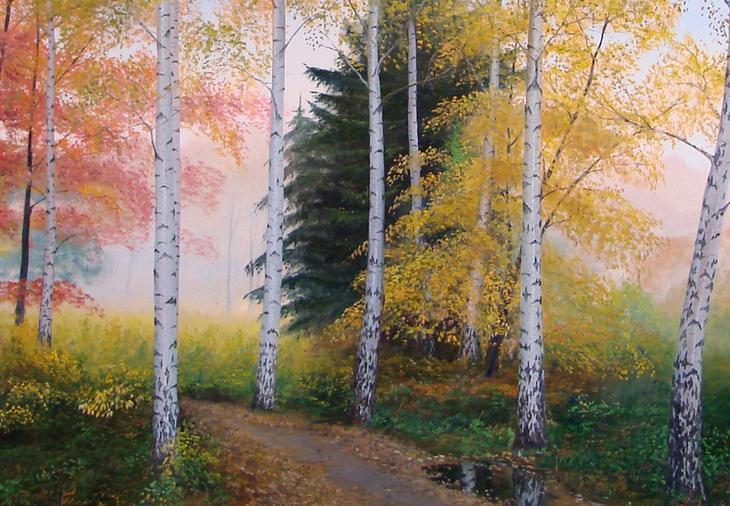 Листья с веток долой, нынче месяц-бродяга. Художник Владимир Куликов Листья с веток долой, нынче месяц-бродяга. Художник Владимир Куликов