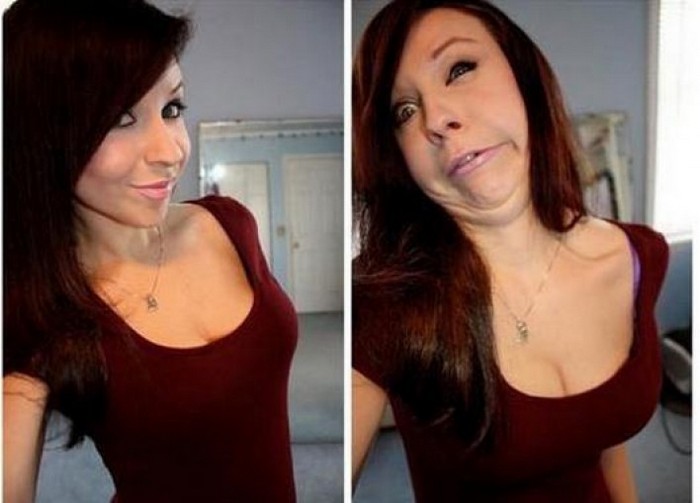 Участницы конкурса «Pretty girls making ugly faces»: зато декольте красивое. Участницы конкурса «Pretty girls making ugly faces»: зато декольте красивое.