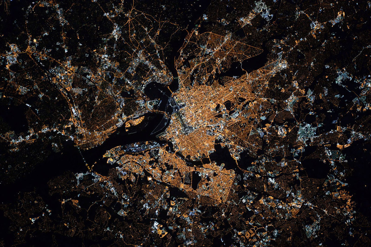 Космический снимок Вашингтон