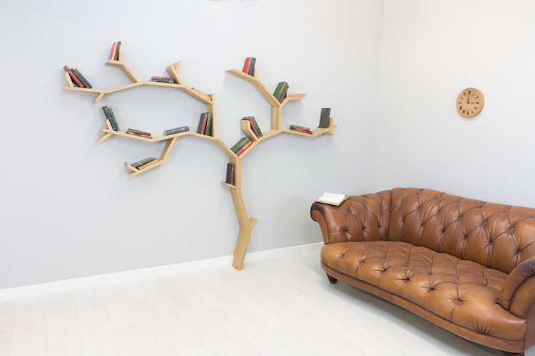 nature-inspired furniture bespoak interiors tree bookshelf