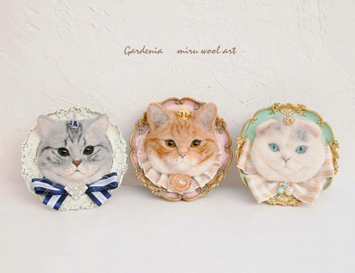 gardenia miru wool art
