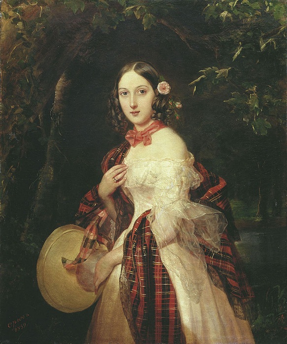 «Портрет Марии Аркадьевны Бек». (1839 год). Третьяковская галерея. Автор: П. Орлов. Как подмастерье маляра стал учеником Брюллова и одним из лучших европейских портретистов