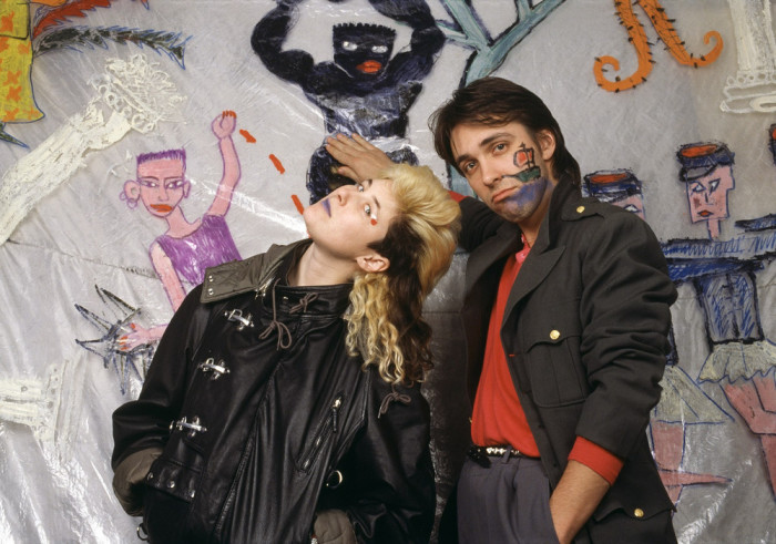 Джоанна Стингрей и Сергей Курёхин в Студии 50А, 1987 год.