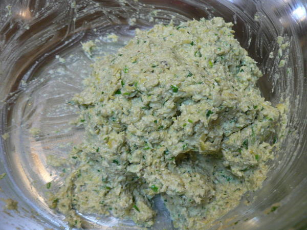 Полуфабрикат пхали после мясорубки