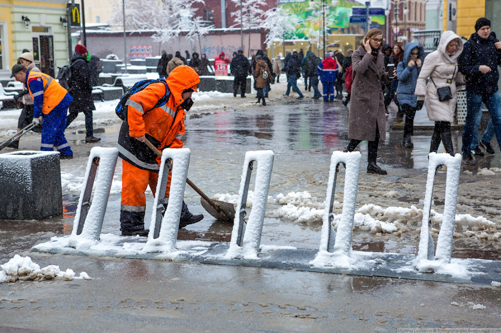 Москва после снегопада