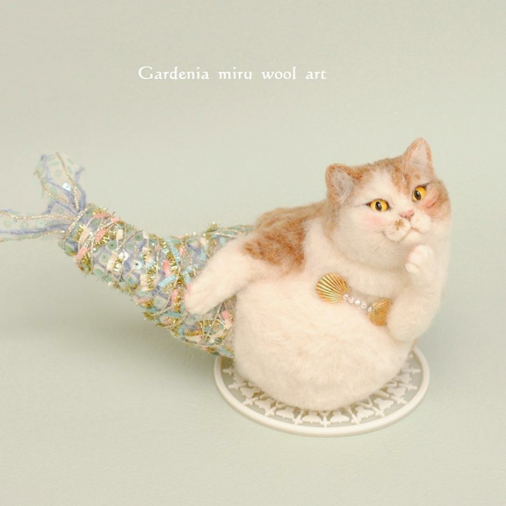 gardenia miru wool art