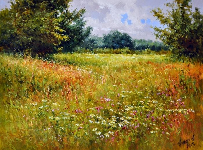 работы Алексея Аникина – 12 ХУДОЖНИК АЛЕКСЕЙ АНИКИН. ЦВЕТУЩИЕ ЛУГА