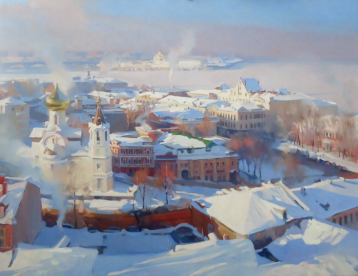 "Рождественские морозы", 2012, холст, масло
