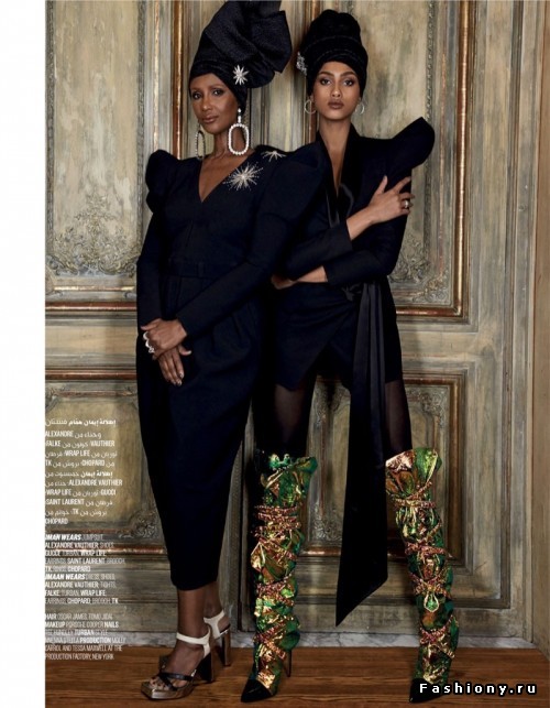 Совместная фотосессия Иман и Имаан для Vogue Arabia Совместная фотосессия Иман и Имаан для Vogue Arabia