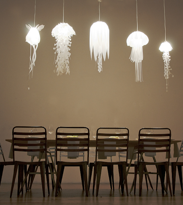 nature-inspired furniture roxy russell medusae lamps lighting