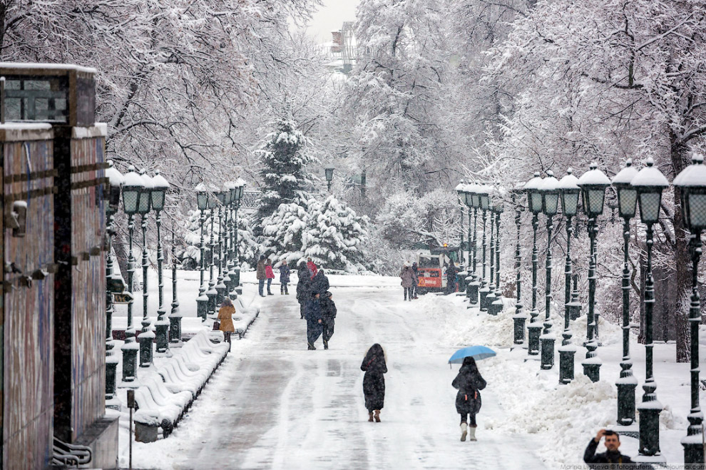 Москва после снегопада