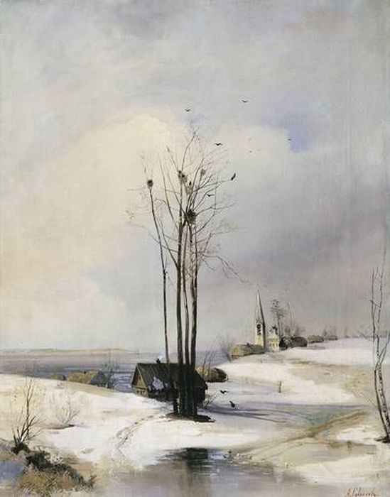 «РаннÑÑ Ð²ÐµÑна. ÐÑÑепелÑ». (1880-е). ÐвÑоÑ: СавÑаÑов Ð. Ð.