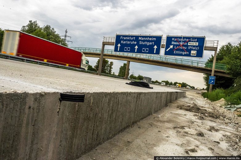 Вот так строят дороги в Германии. У нас этого не будет никогда!