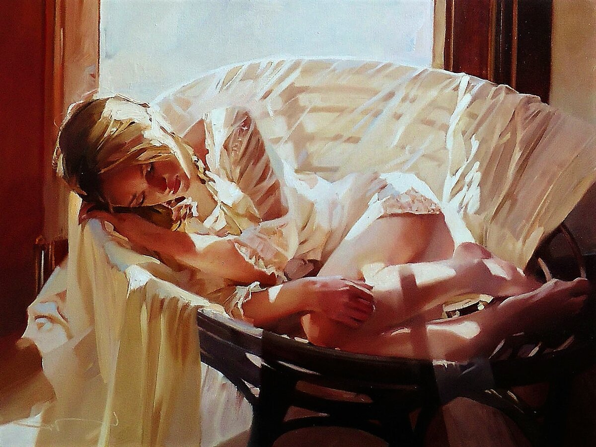 "Первый луч", 2014, холст, масло