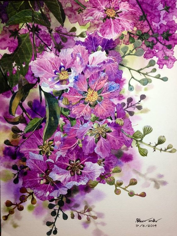 Flowers painting: 