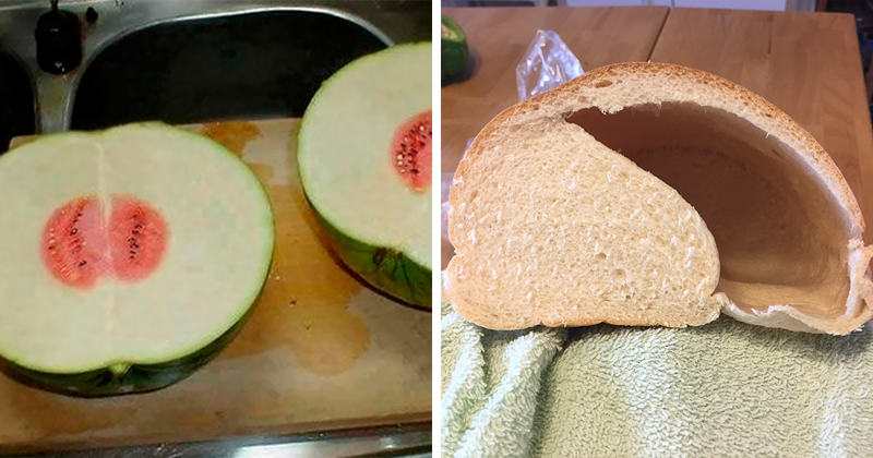 Когда продукты издеваются над нами Когда продукты издеваются над нами дурная шутка, еда, не повезло, несъедобное, неудача, пища, продукты, смешно