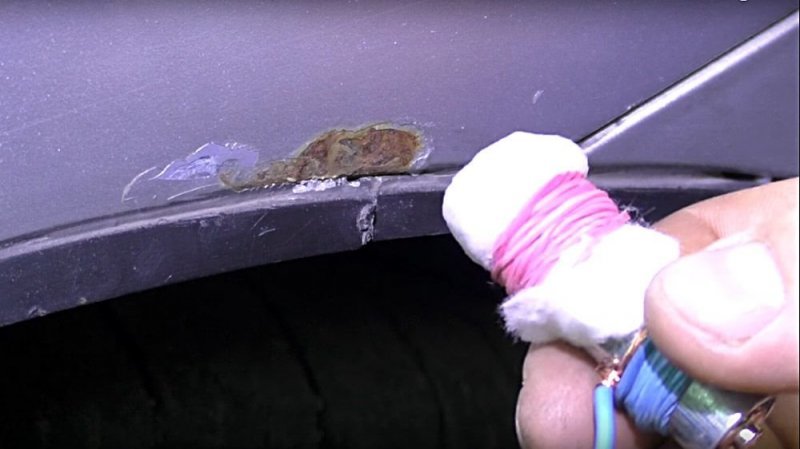 Удаление жучков и цинкование металла на авто своими руками Лайфхак, авто, автомобили, видео, коррозия, лкп, покраска автомобиля, ржавчина
