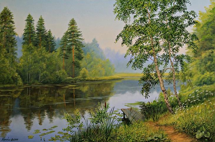 Листья с веток долой, нынче месяц-бродяга. Художник Владимир Куликов Листья с веток долой, нынче месяц-бродяга. Художник Владимир Куликов