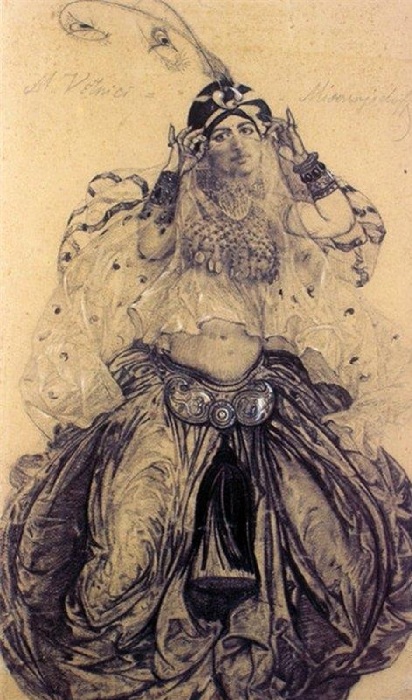 Портрет Мальвины Верничи, жены художника (1910-е). Автор: Иван Мясоедов. Как сын художника Мясоедова отплатил отцу за изувеченное детство