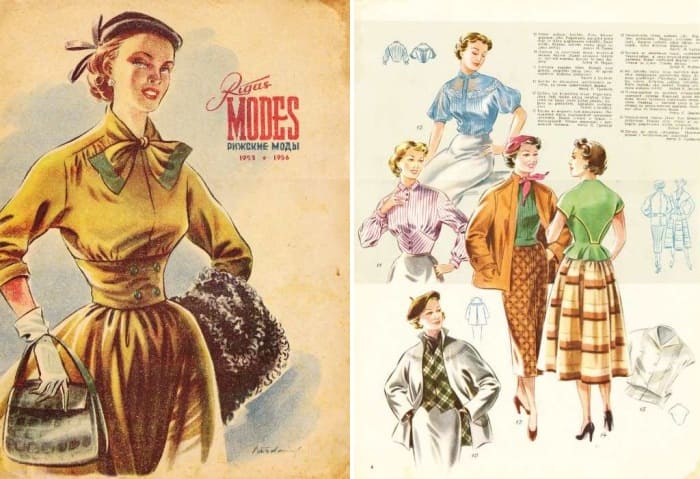 Журнал *Ригас модес*, 1955-1956 гг. | Фото: vintagestory.ru Журнал *Ригас модес*, 1955-1956 гг. | Фото: vintagestory.ru