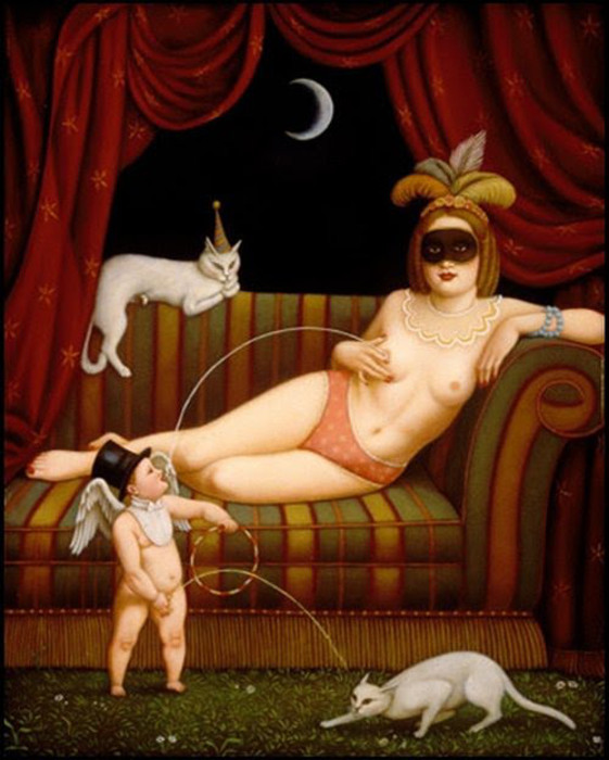 Игра с кошками. Автор: Colette Calascione. Игра с кошками. Автор: Colette Calascione.