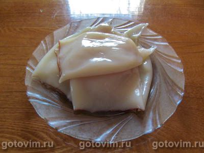 Фотографии рецепта Фаршированные рисом и яйцом кальмары в духовке, 02 Фаршированные рисом и яйцом кальмары в духовке, Шаг 02