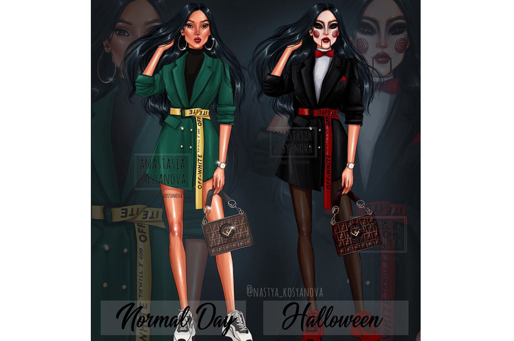 Принцессы Disney в образе для Halloween