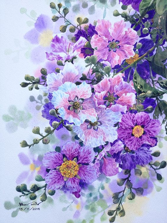 Flpwers painting: 