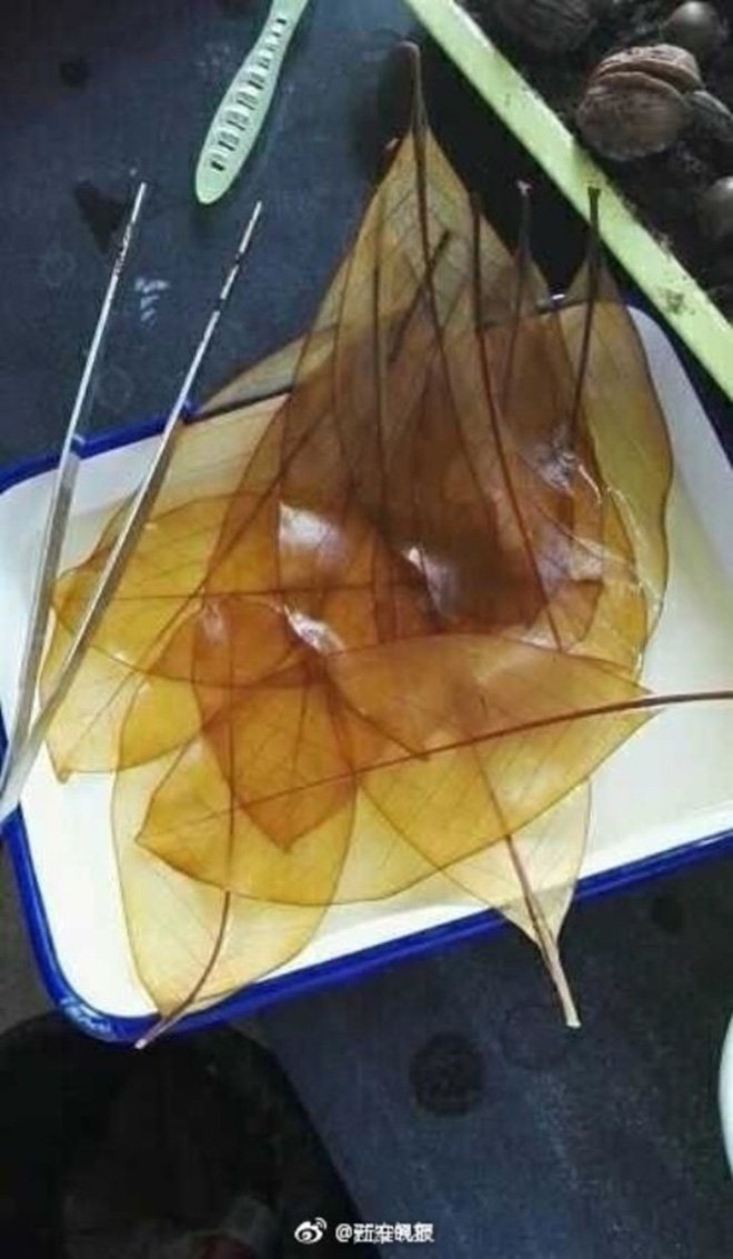 Платье из листьев