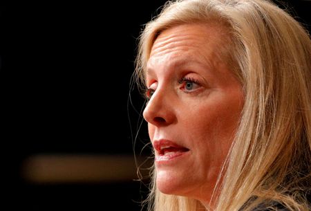 FILE PHOTO: Federal Reserve Board Governor Lael Brainard speaks at the John F. Kennedy School of Government at Harvard University in Cambridge, Massachusetts, U.S., March 1, 2017. REUTERS/Brian Snyder/File Photo FILE PHOTO: Federal Reserve Board Governor Lael Brainard speaks at the John F. Kennedy School of Government at Harvard University in Cambridge, Massachusetts, U.S., March 1, 2017. REUTERS/Brian Snyder/File Photo